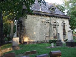 Monroe Street Cemetery Recieving Vault - looking southeast