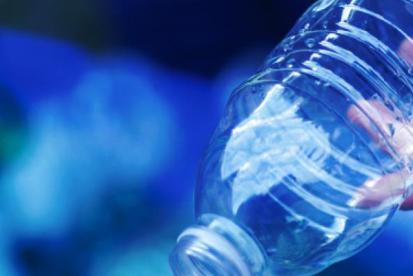 emptying water bottle